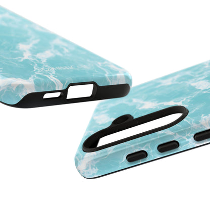 Marble Crush in Aqua - Tough Phone Case