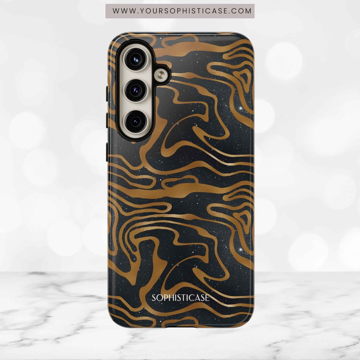 Cosmic Zebra in Black - iPhone Case, Samsung Galaxy Case, Google Pixel Case