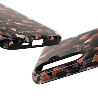 Rose' Runway in Noir Mosaic - Tough Phone Case