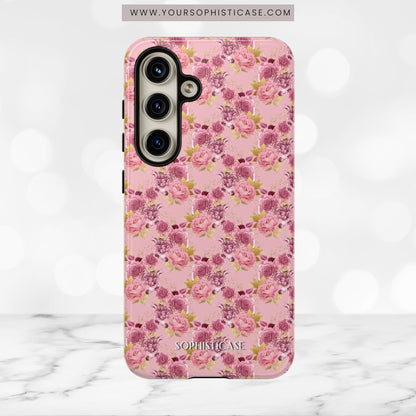 Rose Diamond Romance in Amelie - Tough Phone Case