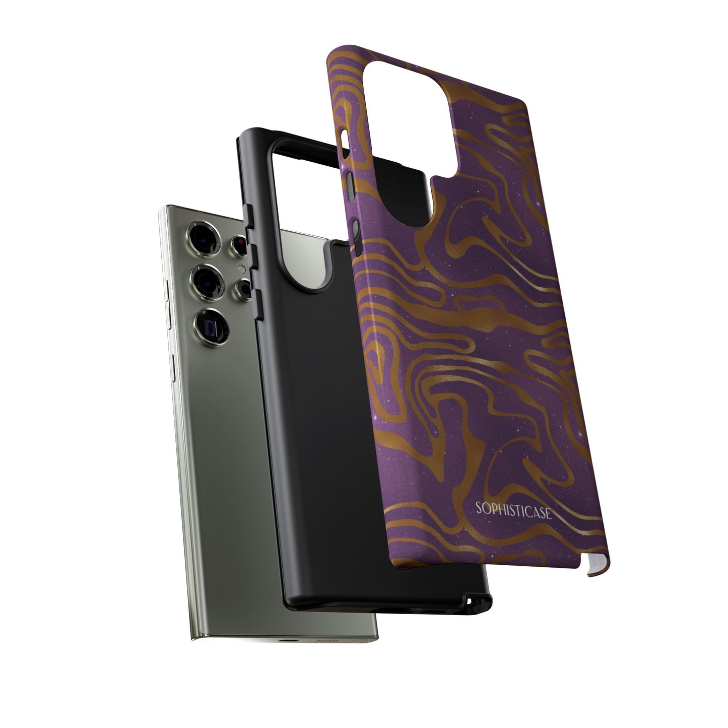 Cosmic Gold in Purple - iPhone Case, Samsung Galaxy Case, Google Pixel Case
