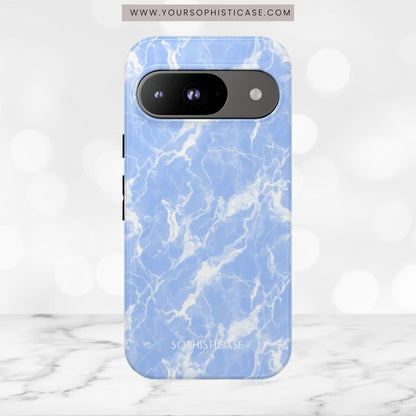 Marble Crush in Blue - Tough Phone Case