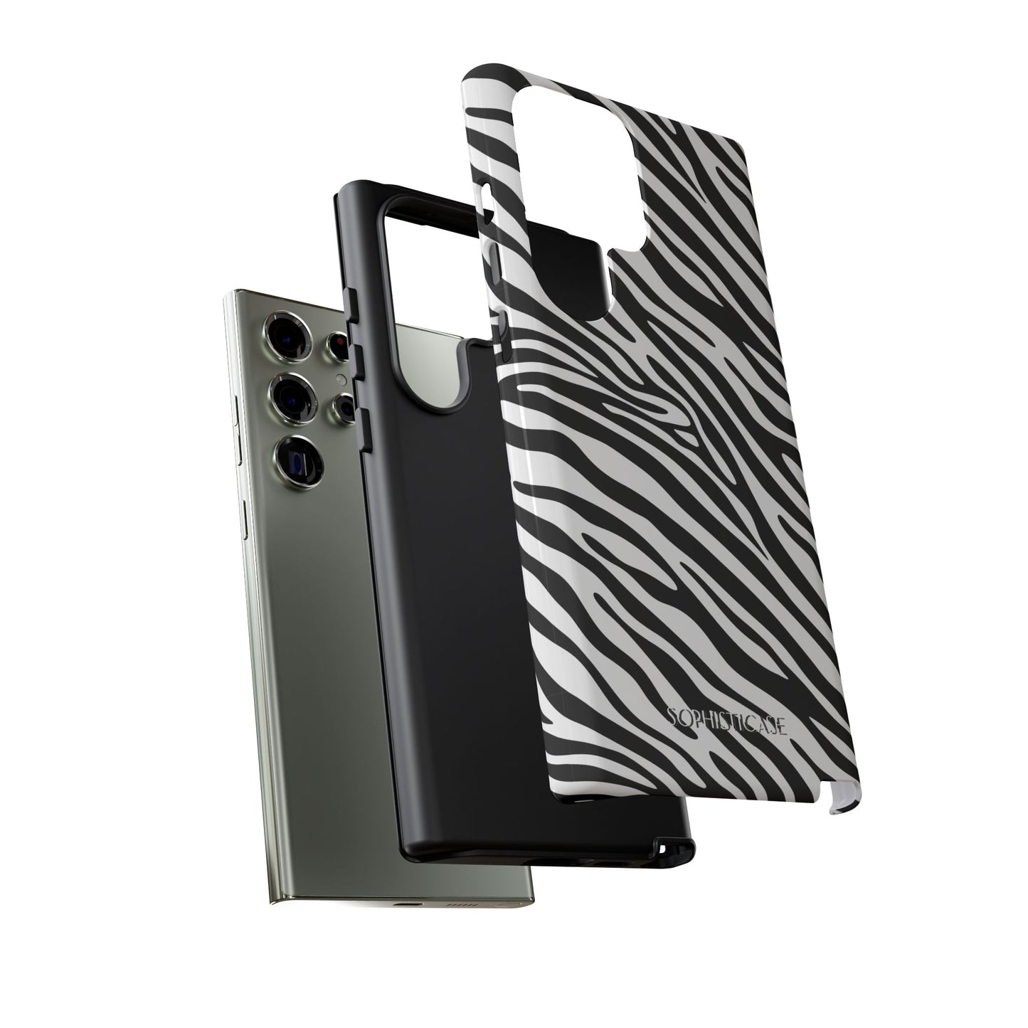 Dark Thoughts in Urban Zebra - Tough Phone Case