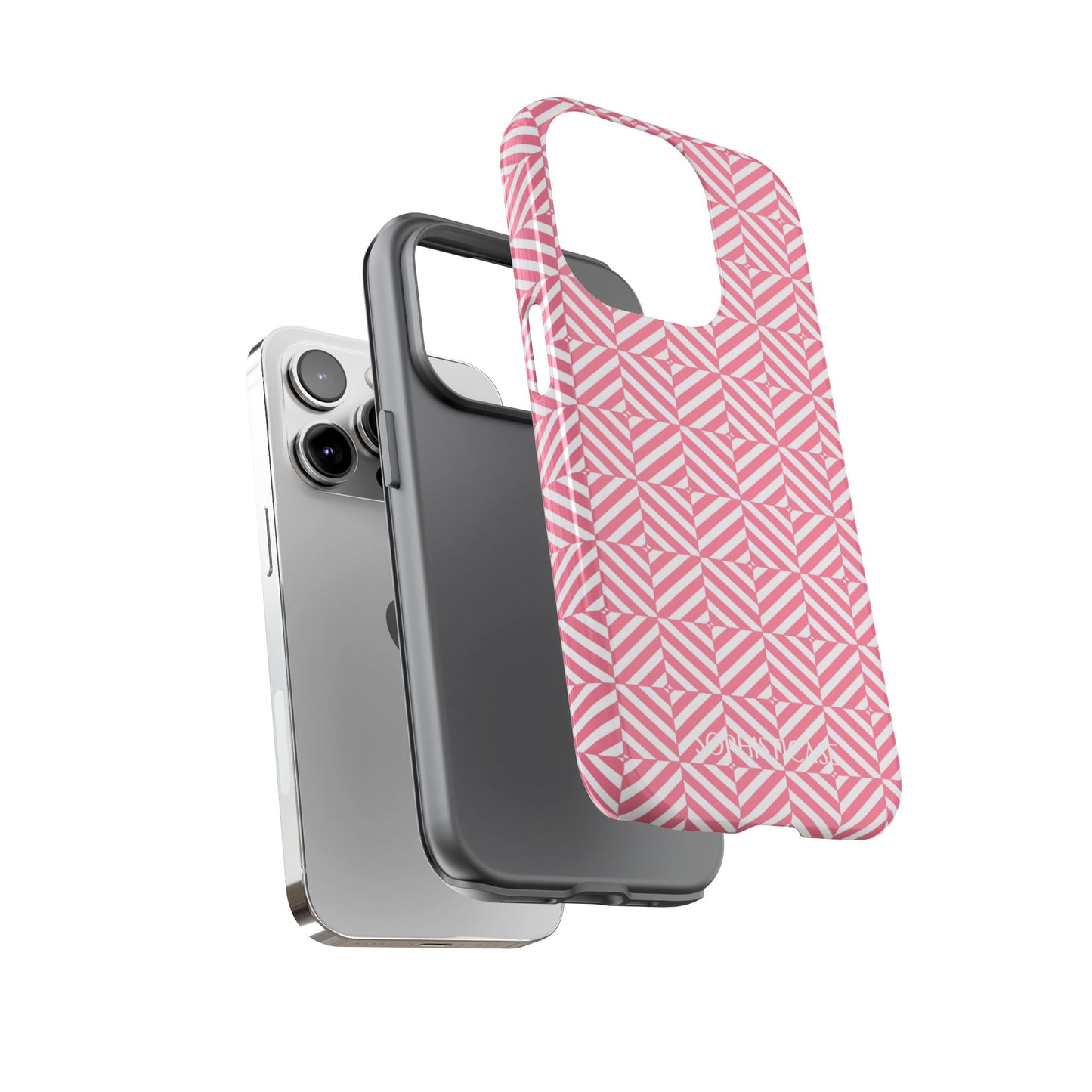 Illusions in Salmon - iPhone Case