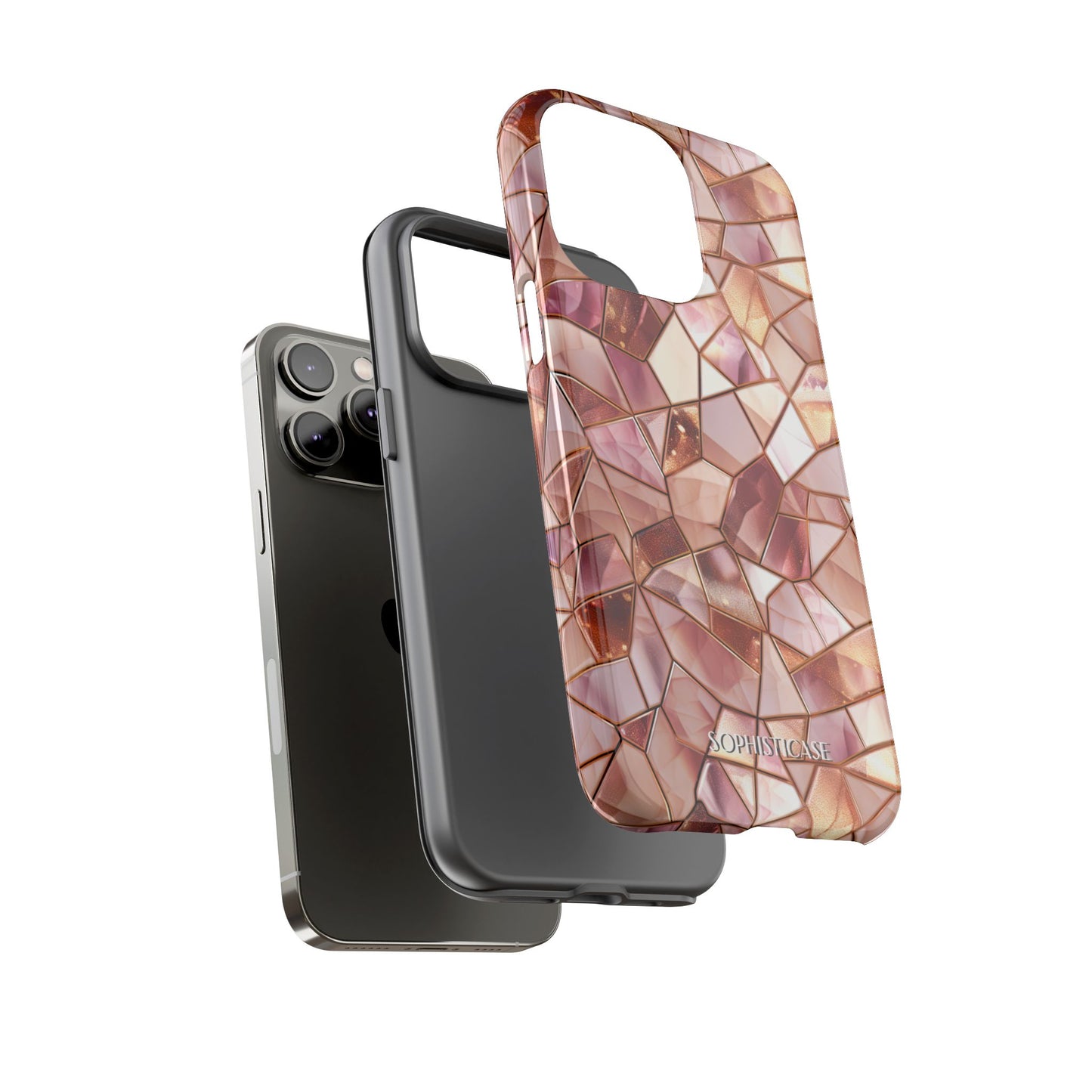 Rose' Runway in Champagne Mosaic - Tough Phone Case