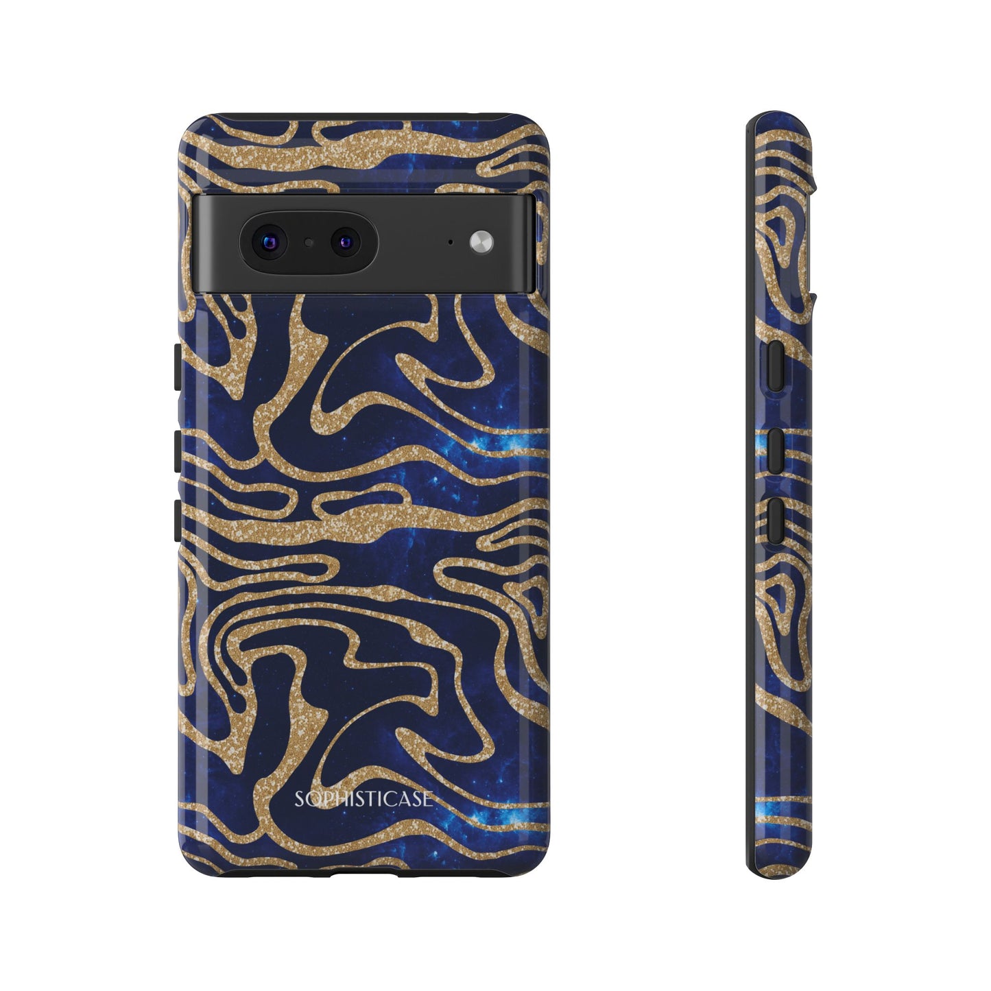 Cosmic Gold in Blue - iPhone Case, Samsung Galaxy Case, Google Pixel Case