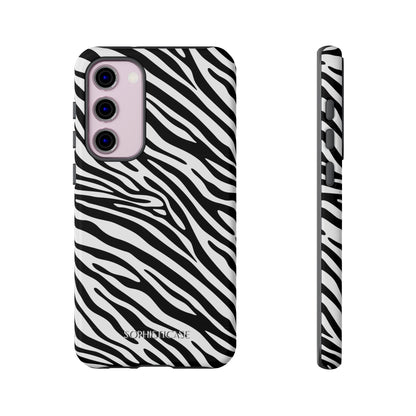 Dark Thoughts in Urban Zebra - Tough Phone Case