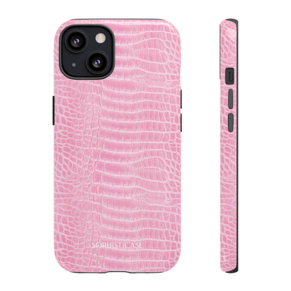 Luxe Leather in Pink - iPhone Case