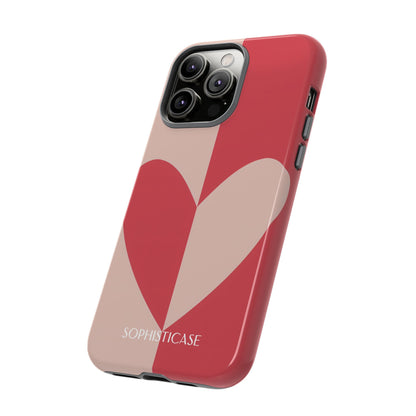 Be Mine in Red and Brown - Phone Case for iPhone