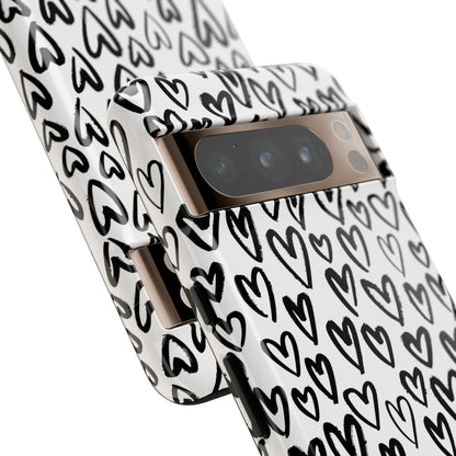 Dark Thoughts in Urban Heart - Tough Phone Case