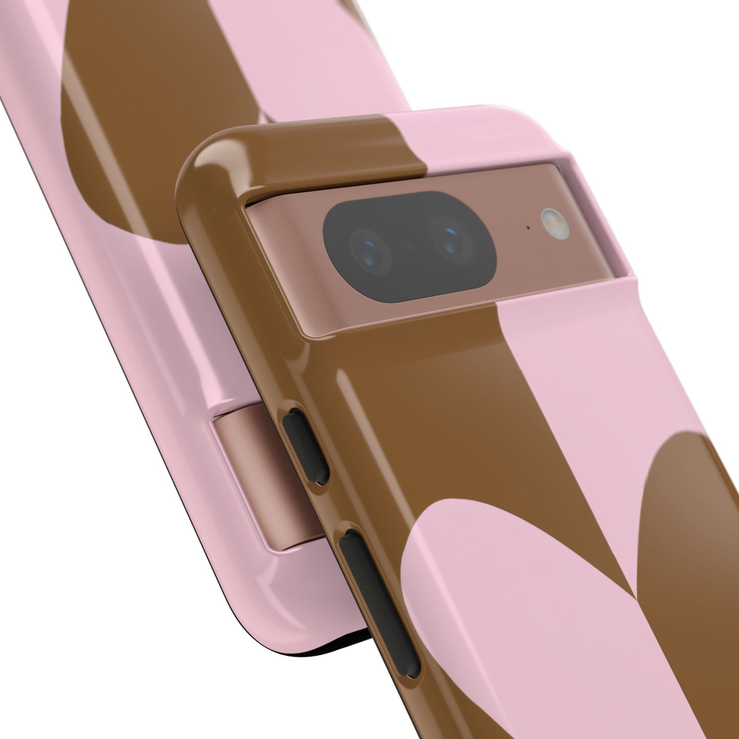 Be Mine in Pink and Brown - iPhone Case, Samsung Galaxy Case, Google Pixel Case