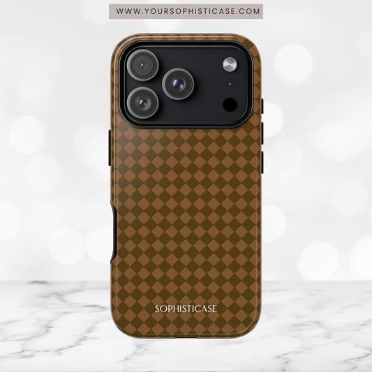 Diamond Diva in Deep Brown - iPhone Case