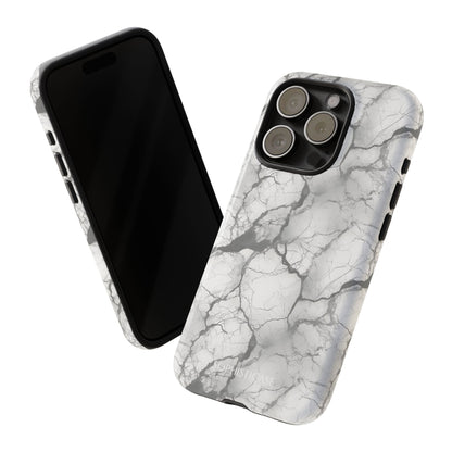 Marble Opulence in Charcoal Grey - Tough Phone Case
