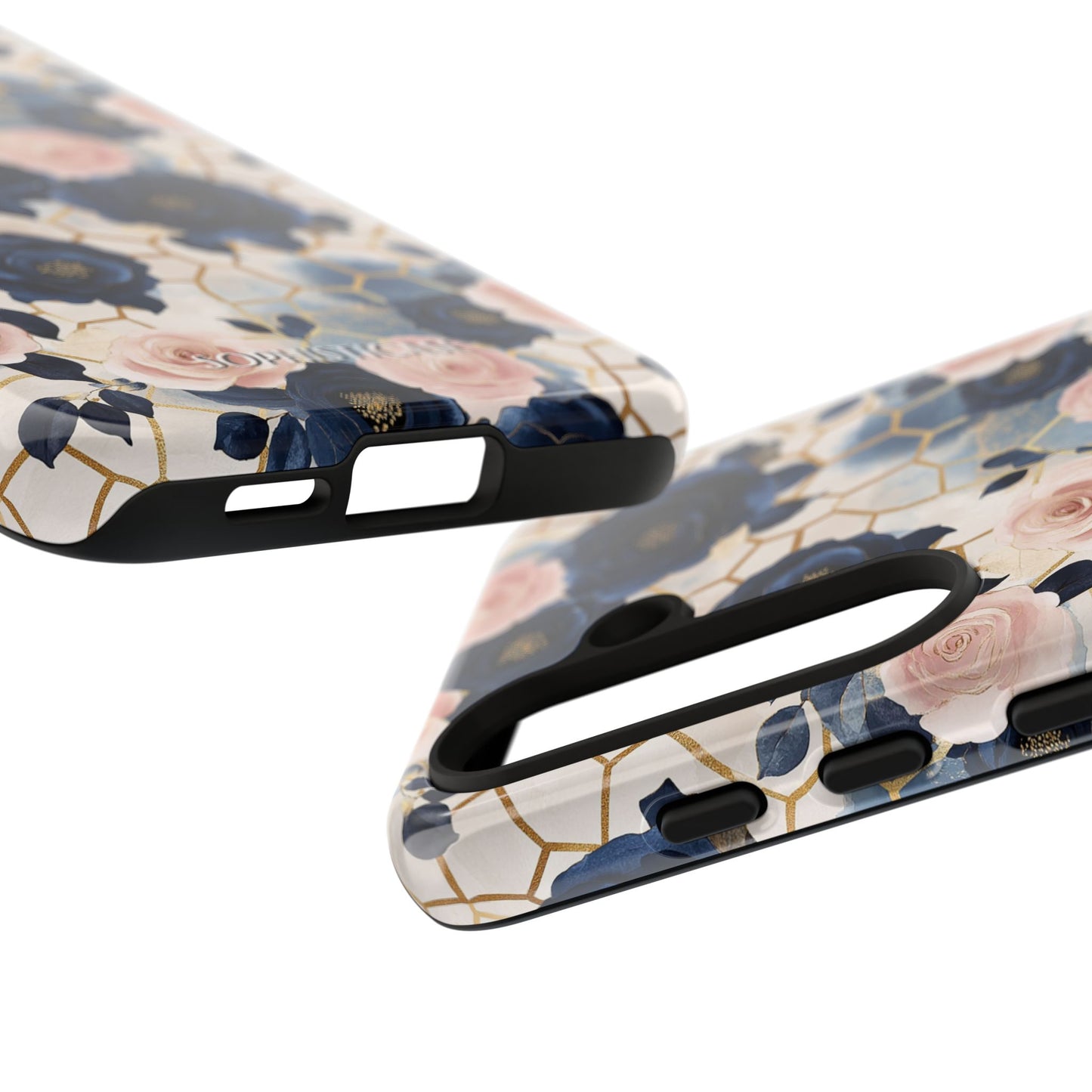 Royal Floral in Navy Hive - Tough Phone Case