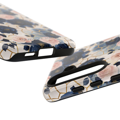 Royal Floral in Navy Hive - Tough Phone Case