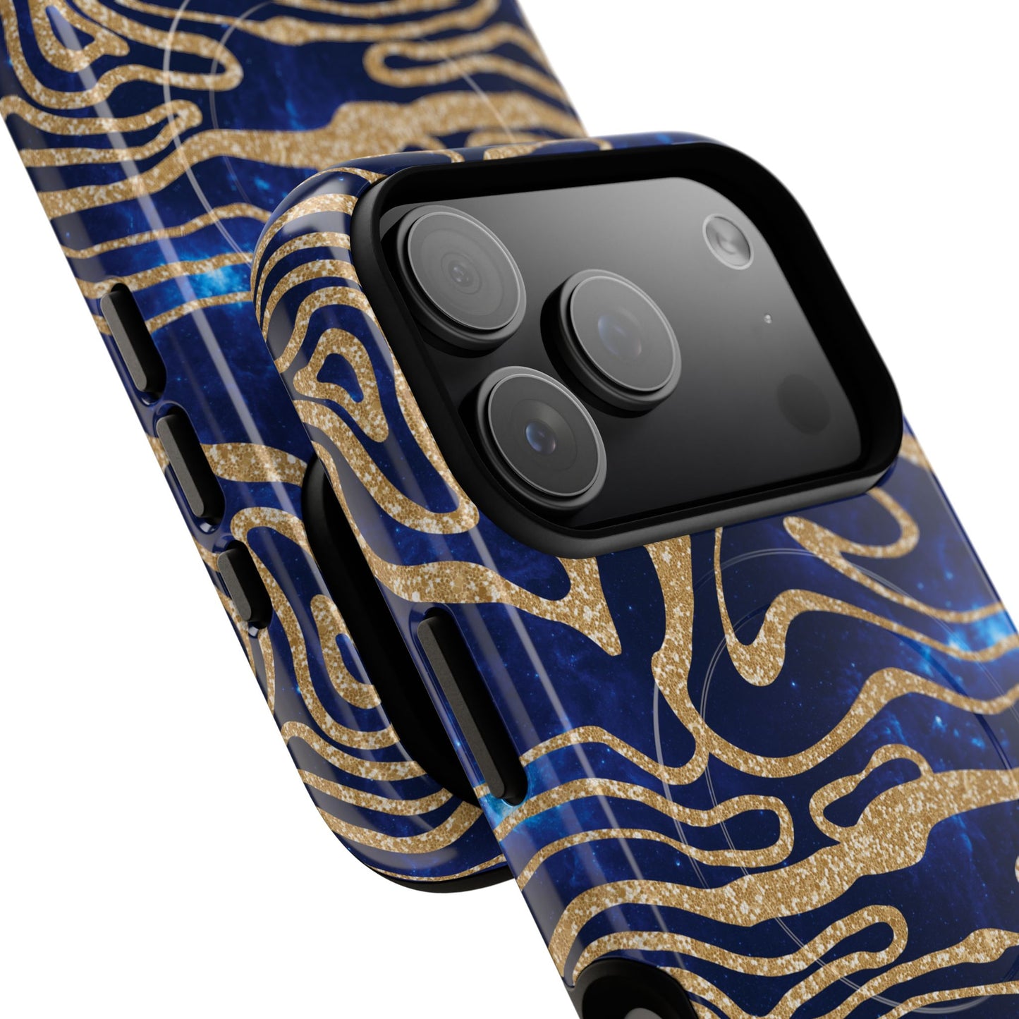 Cosmic Gold in Blue - iPhone Magsafe Case