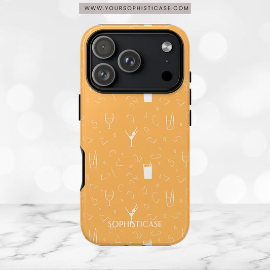 Cocktail Hour in Yellow - iPhone Case