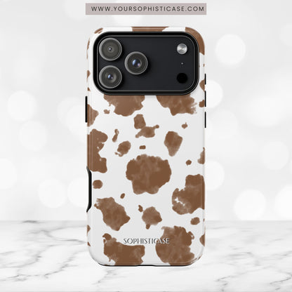 Holy Cow in Brown - iPhone Case
