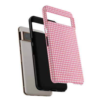 Tough Case - Houndstooth in Salmon