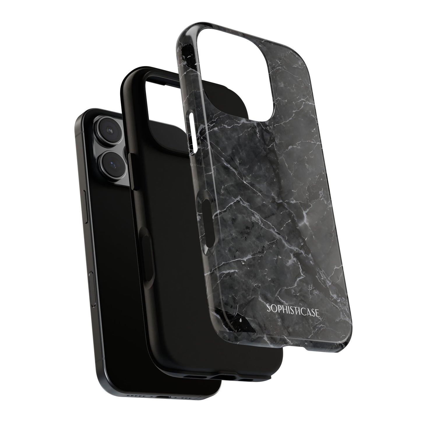 Marble Opulence in Black - iPhone Case, Samsung Galaxy Case, Google Pixel Case