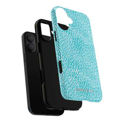 Oh Deer! in Aqua - Tough Phone Case for iPhone