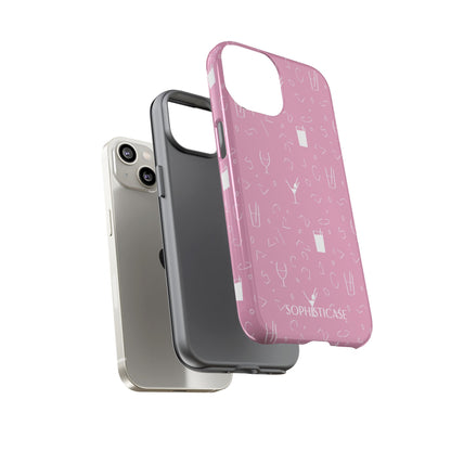 Cocktail Hour in Pink - iPhone Case