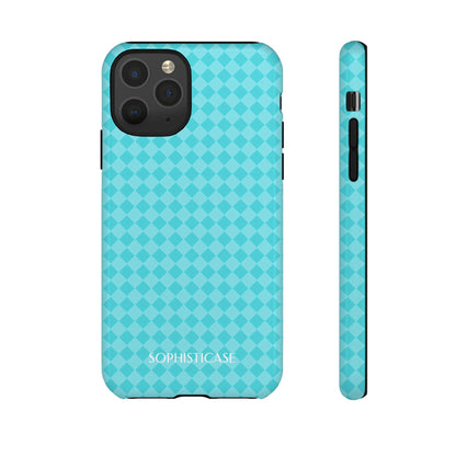 Diamond Diva in Aqua - Drop Proof Phone Case for iPhone