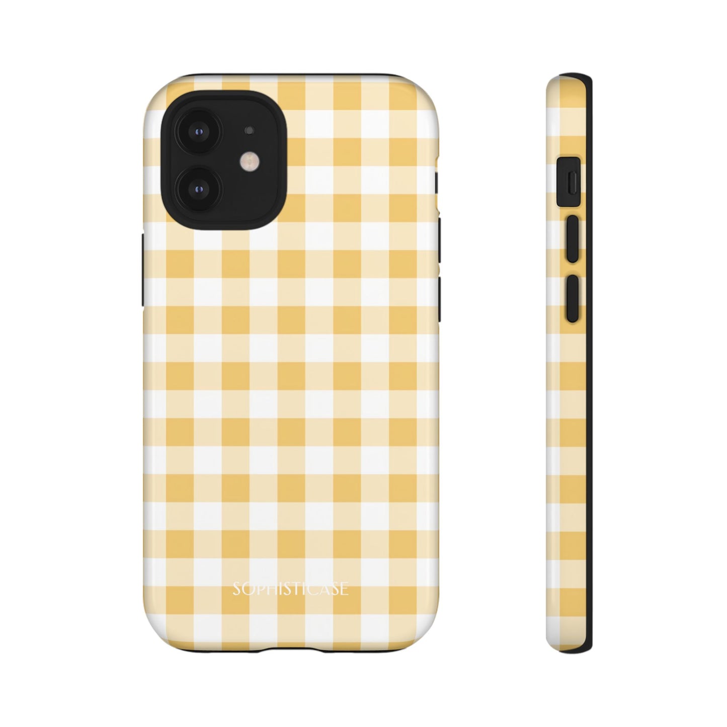Gingham in Yellow - iPhone Magsafe Case