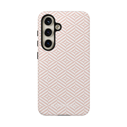 Illusions in Neutral Beige - Dual Layer Shockproof Phone Case for iPhone, Google Pixel and Samsung Galaxy