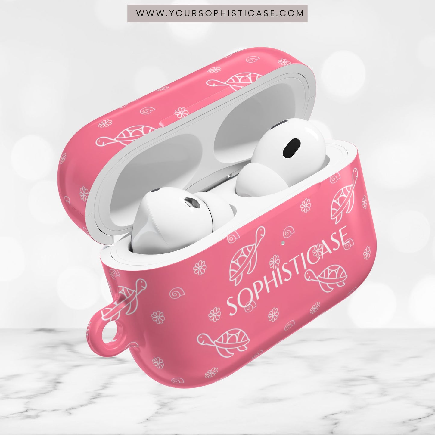 AirPod Cases - Turtle Island in Pink