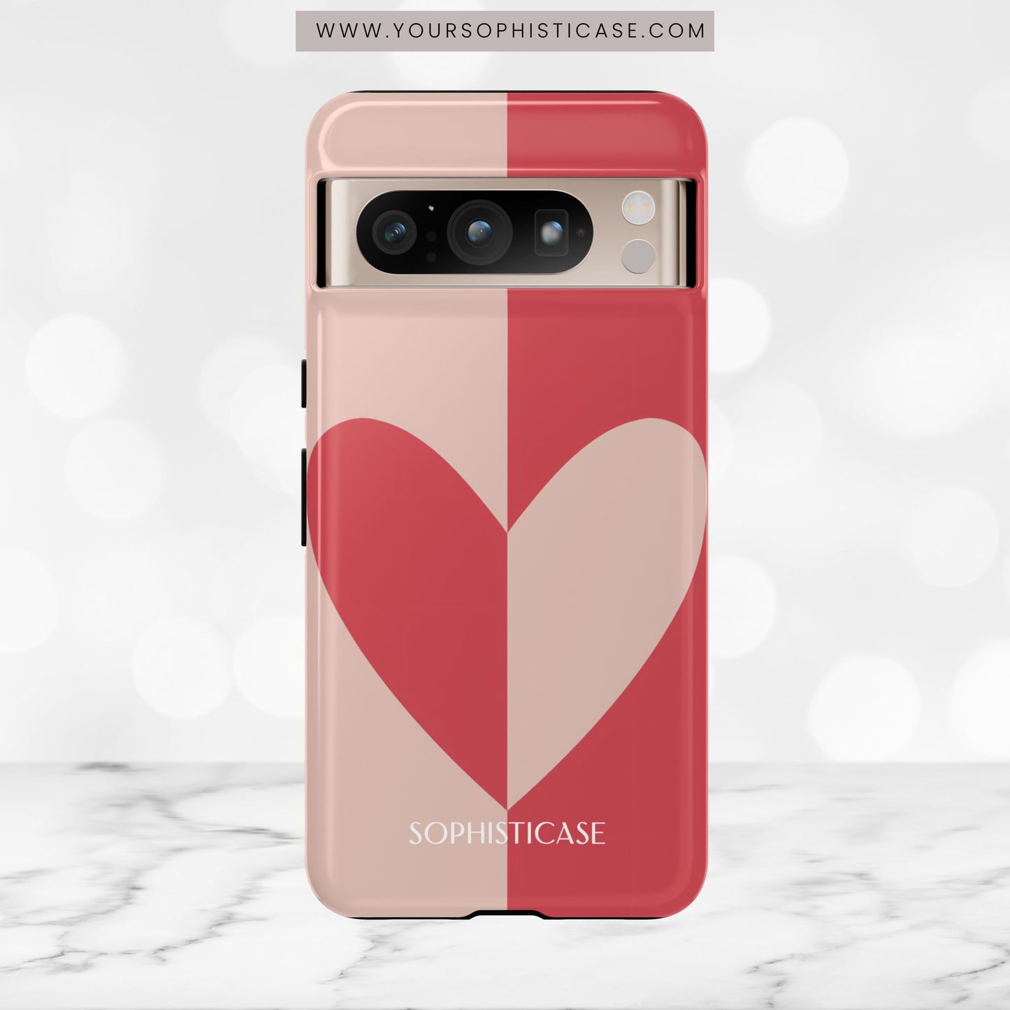 Be Mine in Red and Brown - iPhone Case, Samsung Galaxy Case, Google Pixel Case
