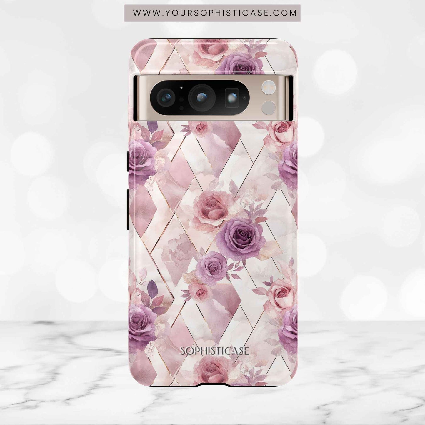 Royal Floral in Mauve Rose - Tough Phone Case