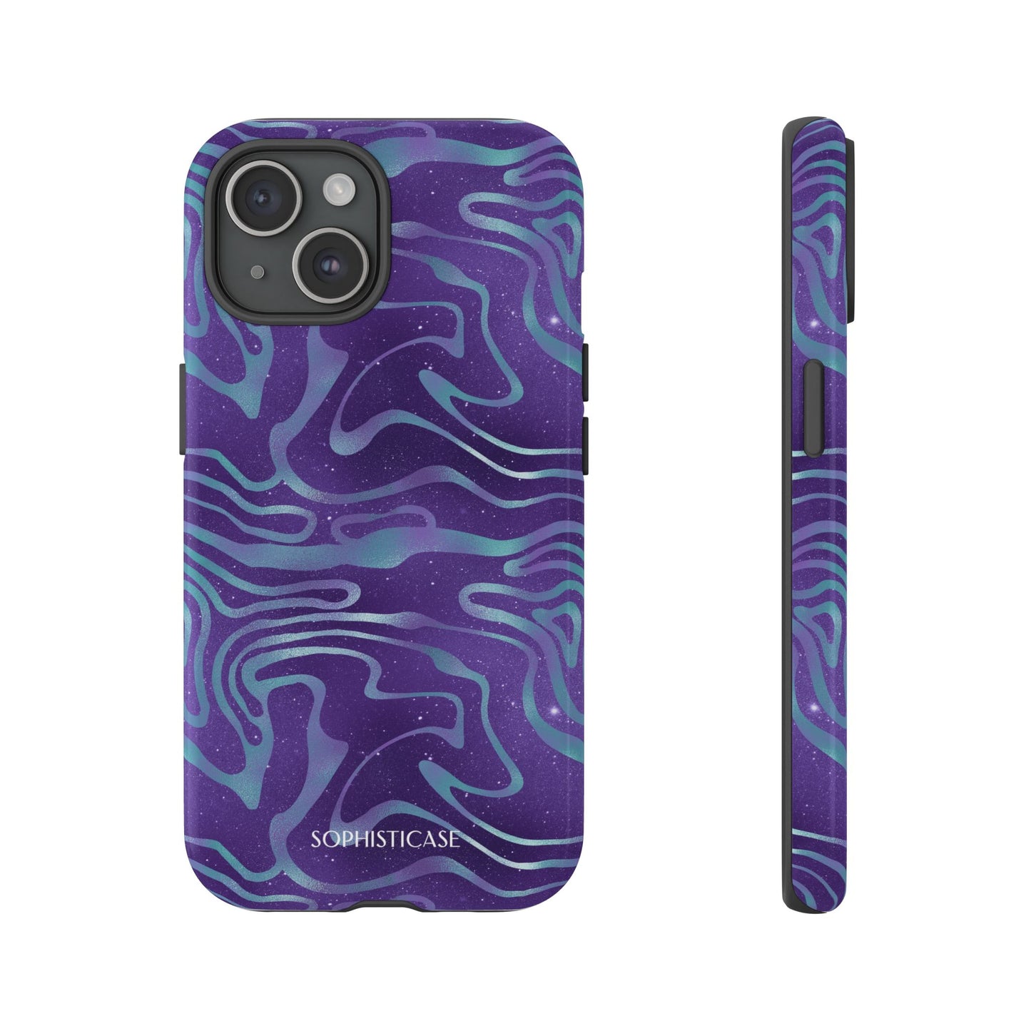 Cosmic Gold in Blue & Purple - iPhone Case, Samsung Galaxy Case, Google Pixel Case