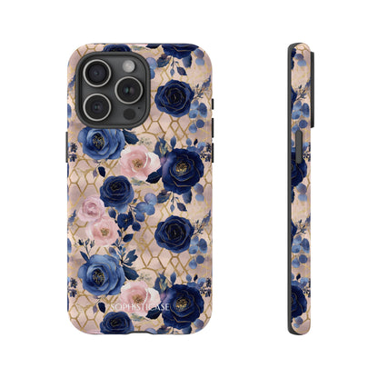 Royal Floral in Navy Blush - Tough Phone Case