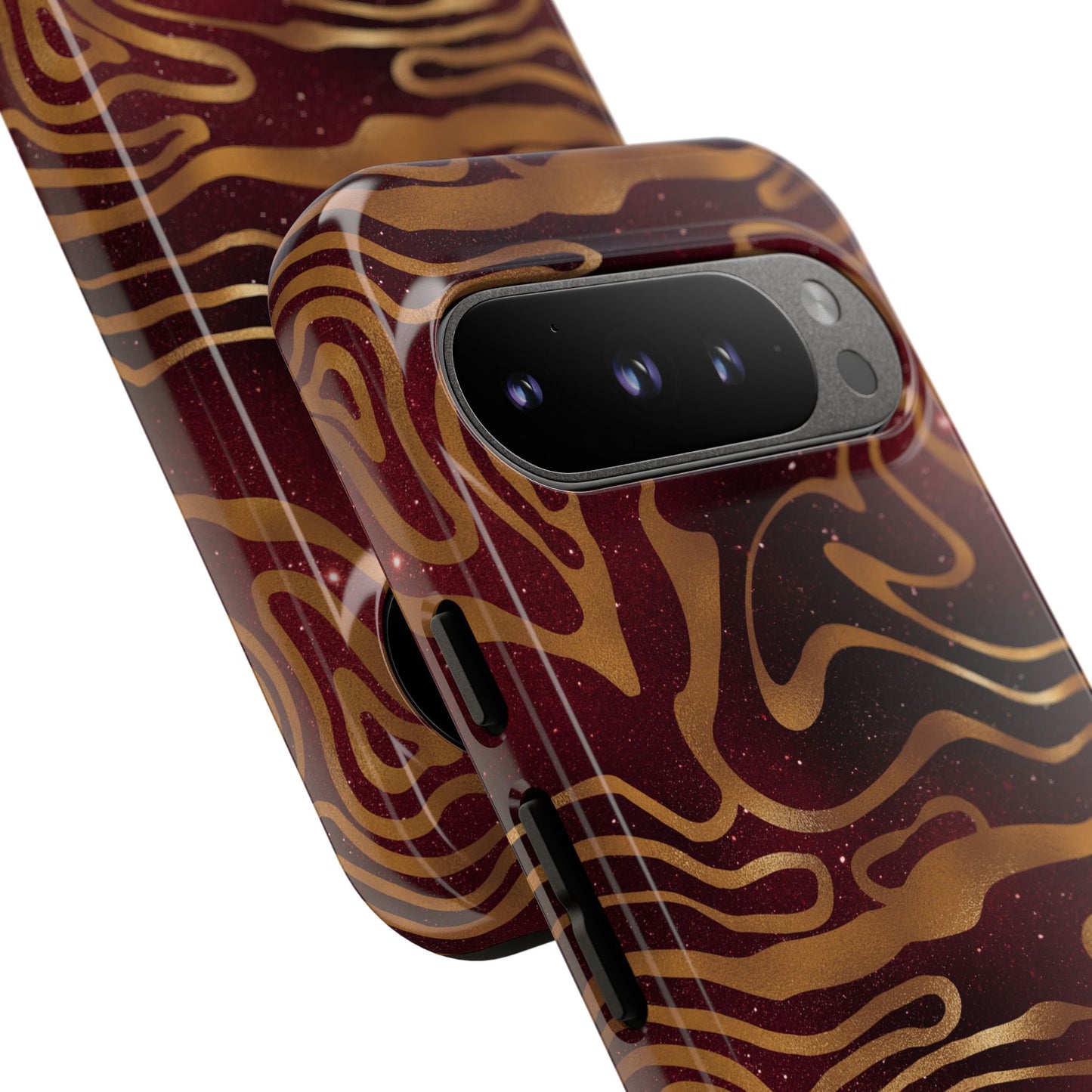 Cosmic Zebra in Red - iPhone Case, Samsung Galaxy Case, Google Pixel Case