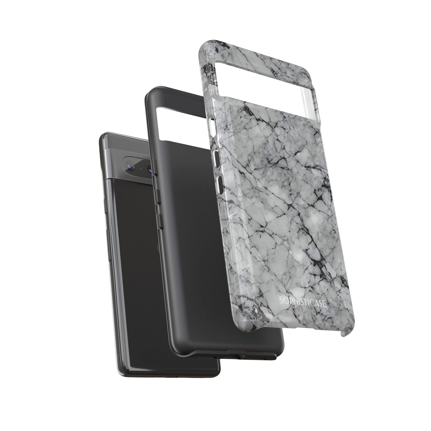 Marble Opulence in Grey - iPhone Case, Samsung Galaxy Case, Google Pixel Case