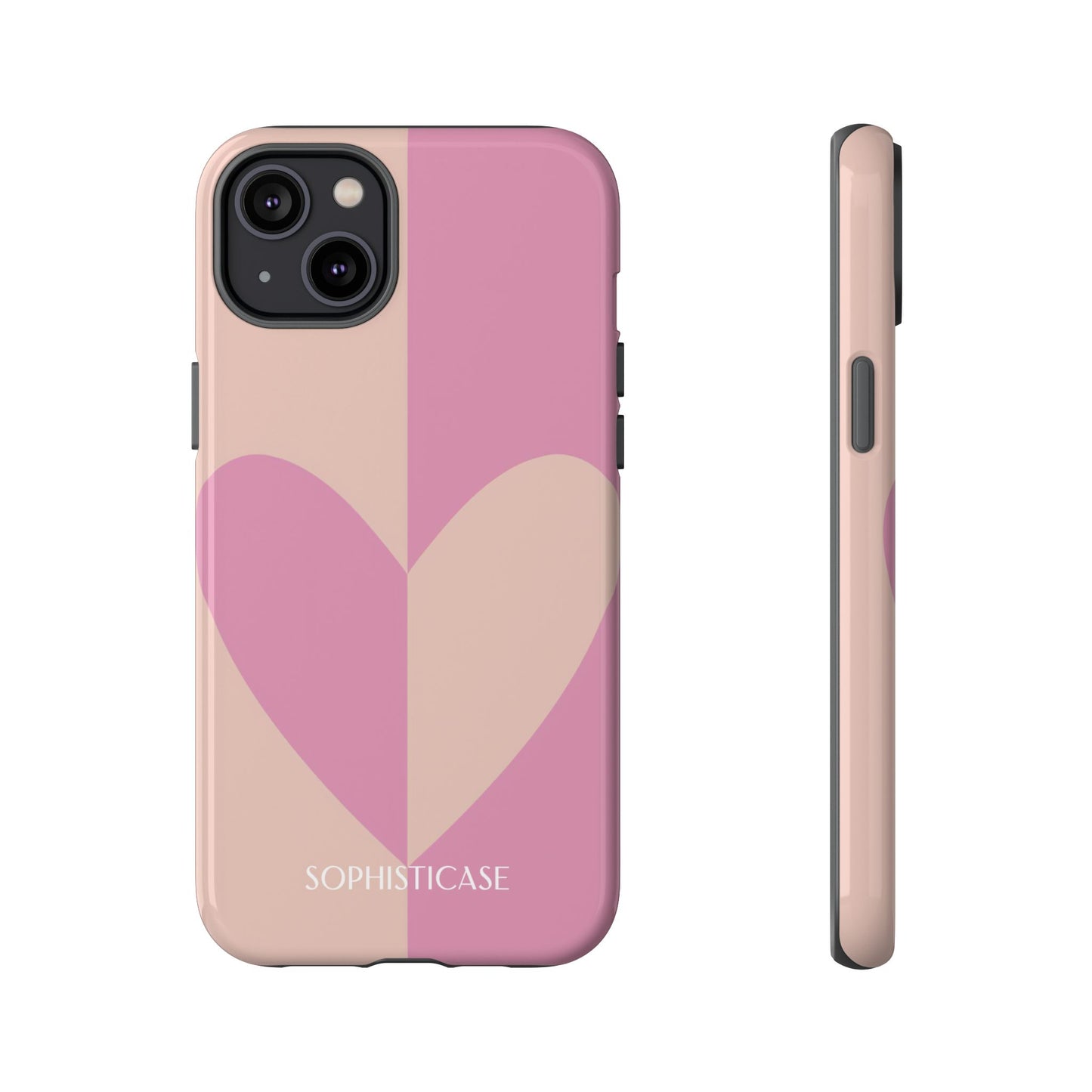 Be Mine in Pink and Brown - Tough Phone Case for iPhone