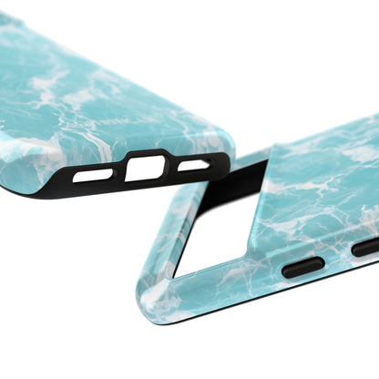 Marble Crush in Aqua - Tough Phone Case