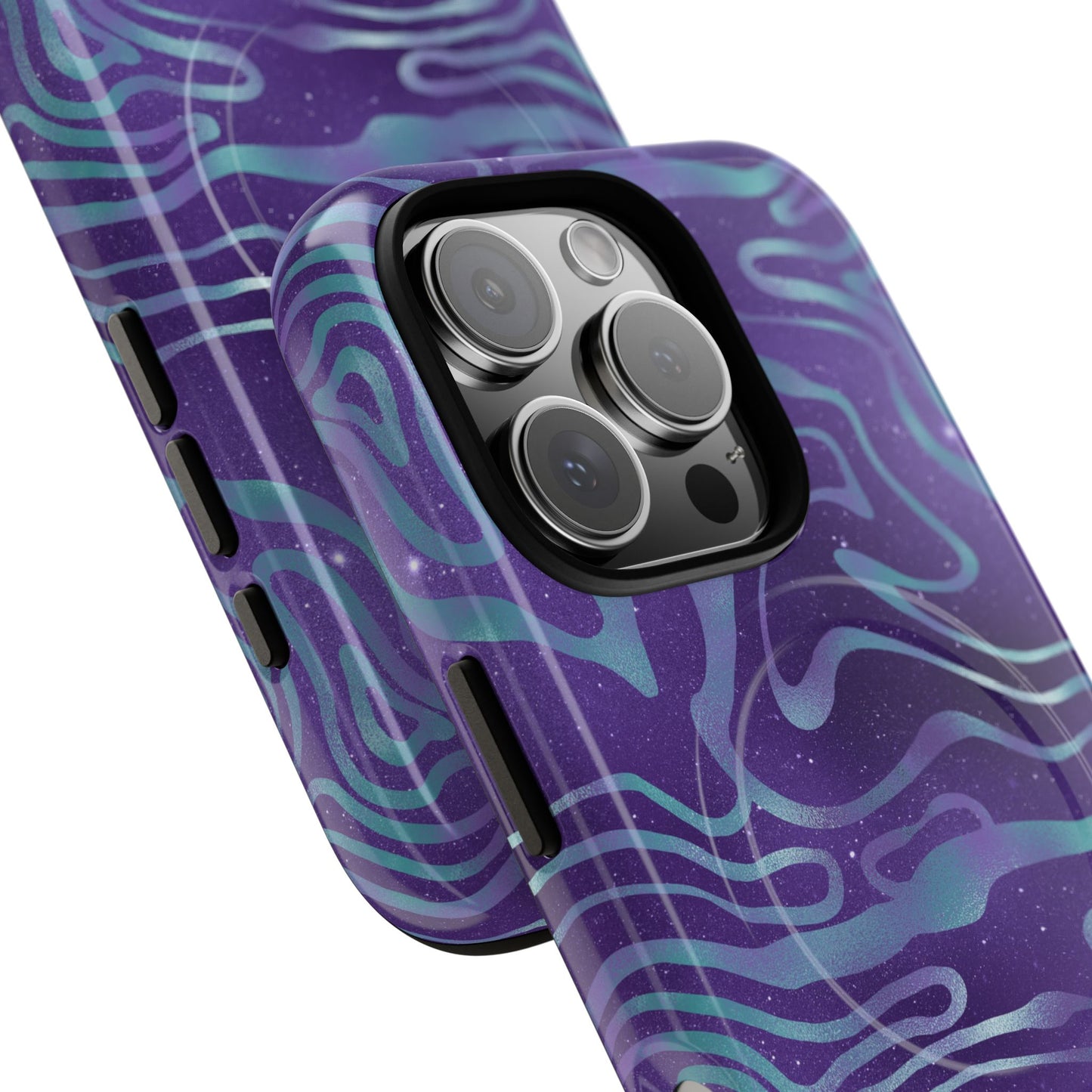 Cosmic Gold in Blue & Purple - iPhone Magsafe Case