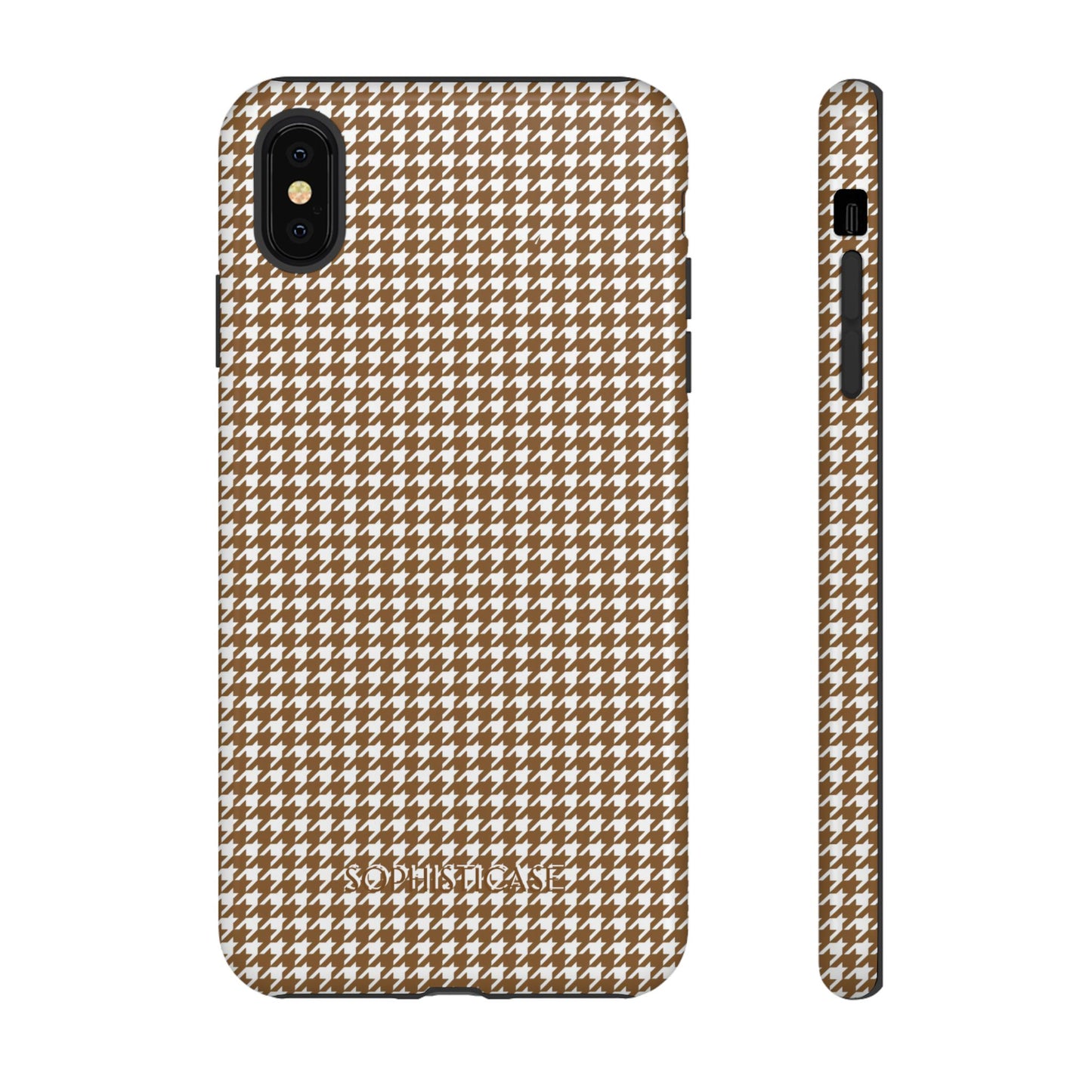 Tough Case - Houndstooth in Brown