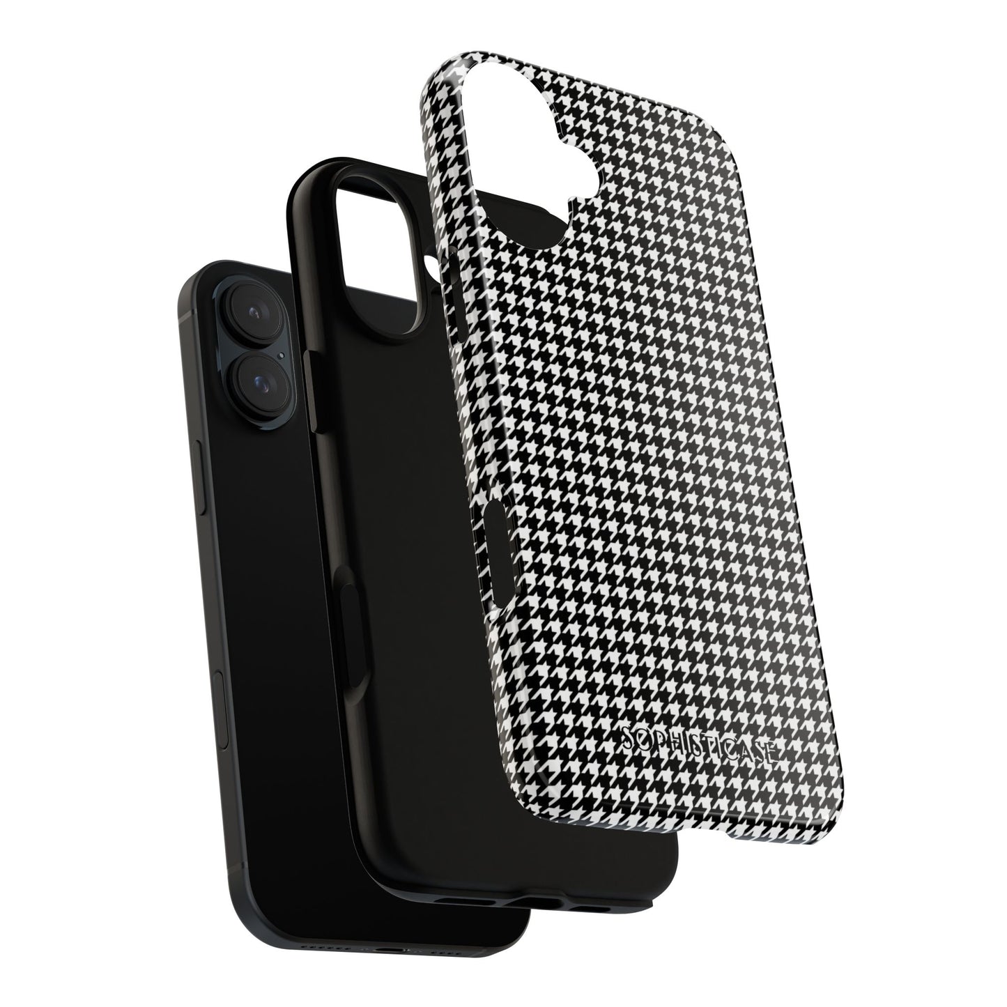Houndstooth in Black - iPhone Case, Samsung Galaxy Case, Google Pixel Case
