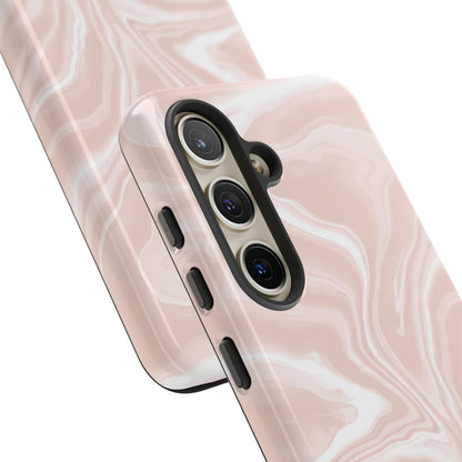 Liquid Dreams in Neutral Beige - Tough Phone Case