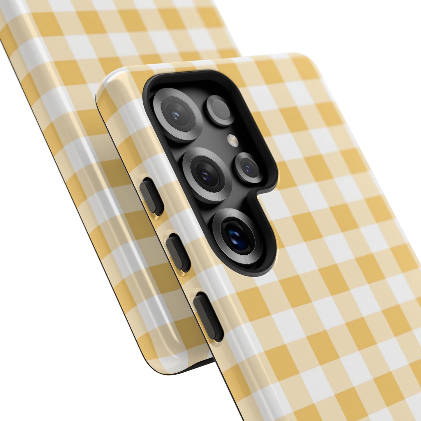 Gingham in Yellow - iPhone Case, Samsung Galaxy Case, Google Pixel Case