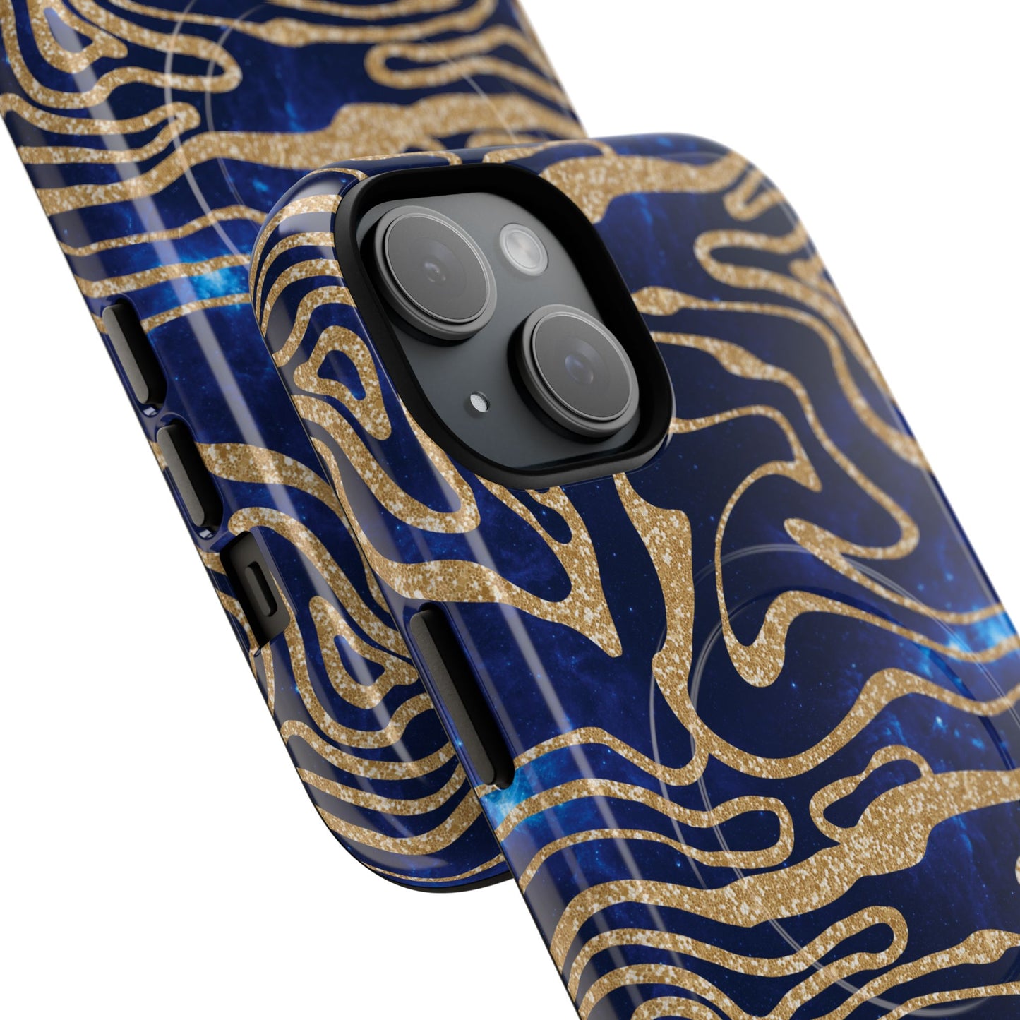 Cosmic Gold in Blue - iPhone Magsafe Case