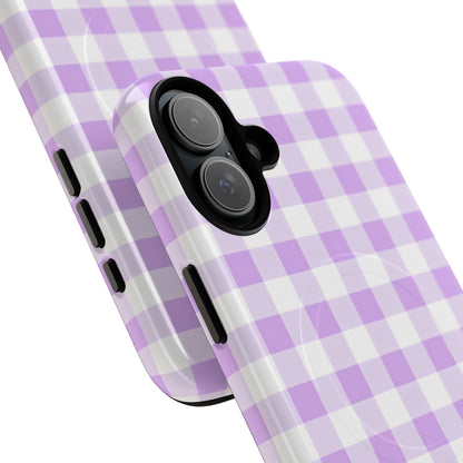 Gingham in Purple - Magsafe Case