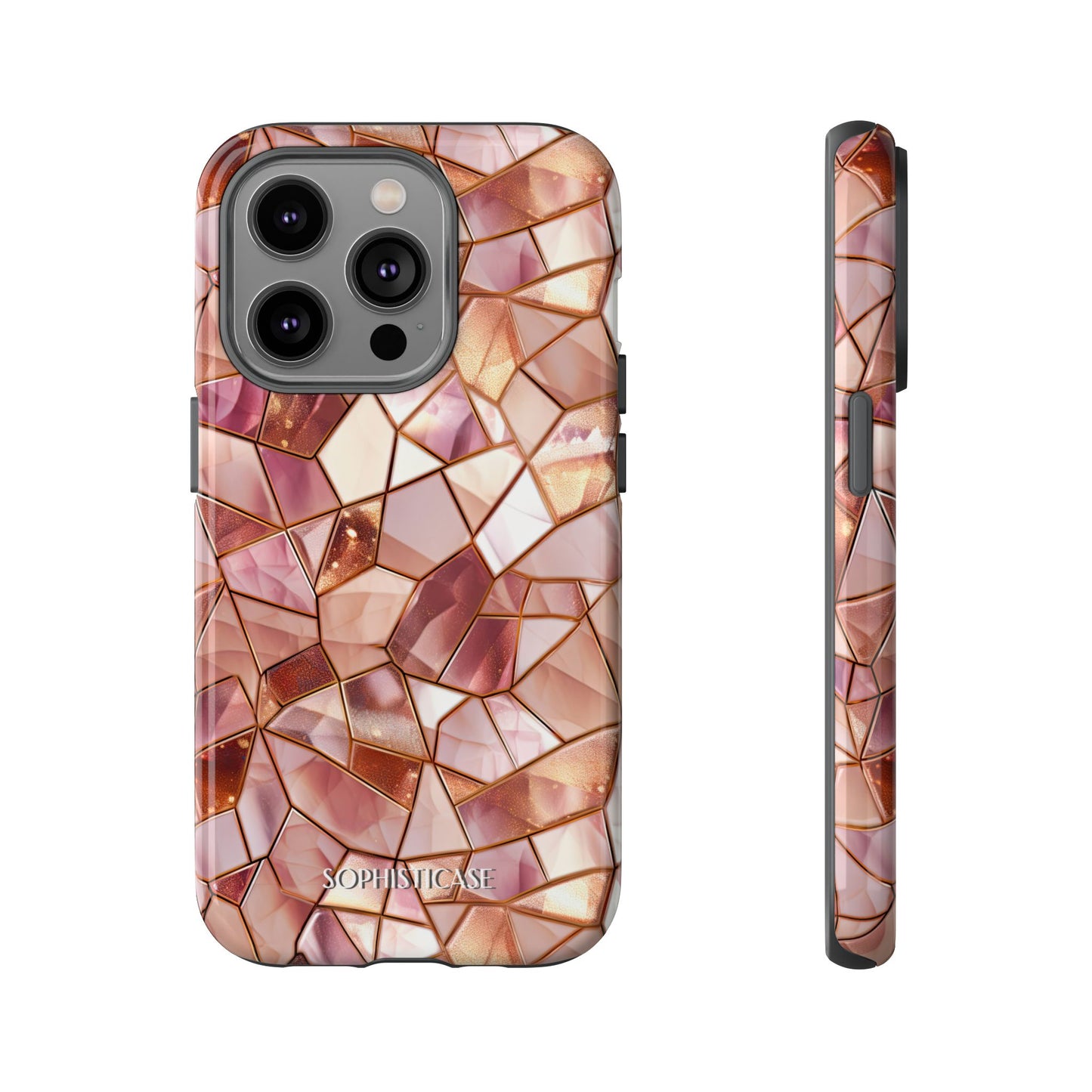 Rose' Runway in Champagne Mosaic - Tough Phone Case