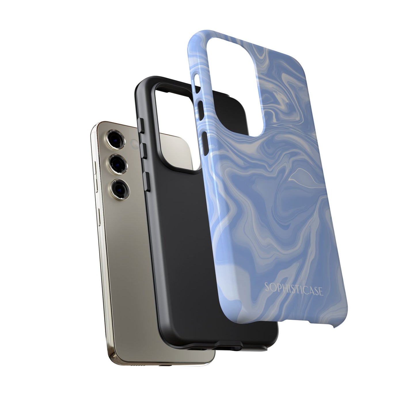 Liquid Dreams in Smoke Blue - Tough Phone Case for Samsung Galaxy