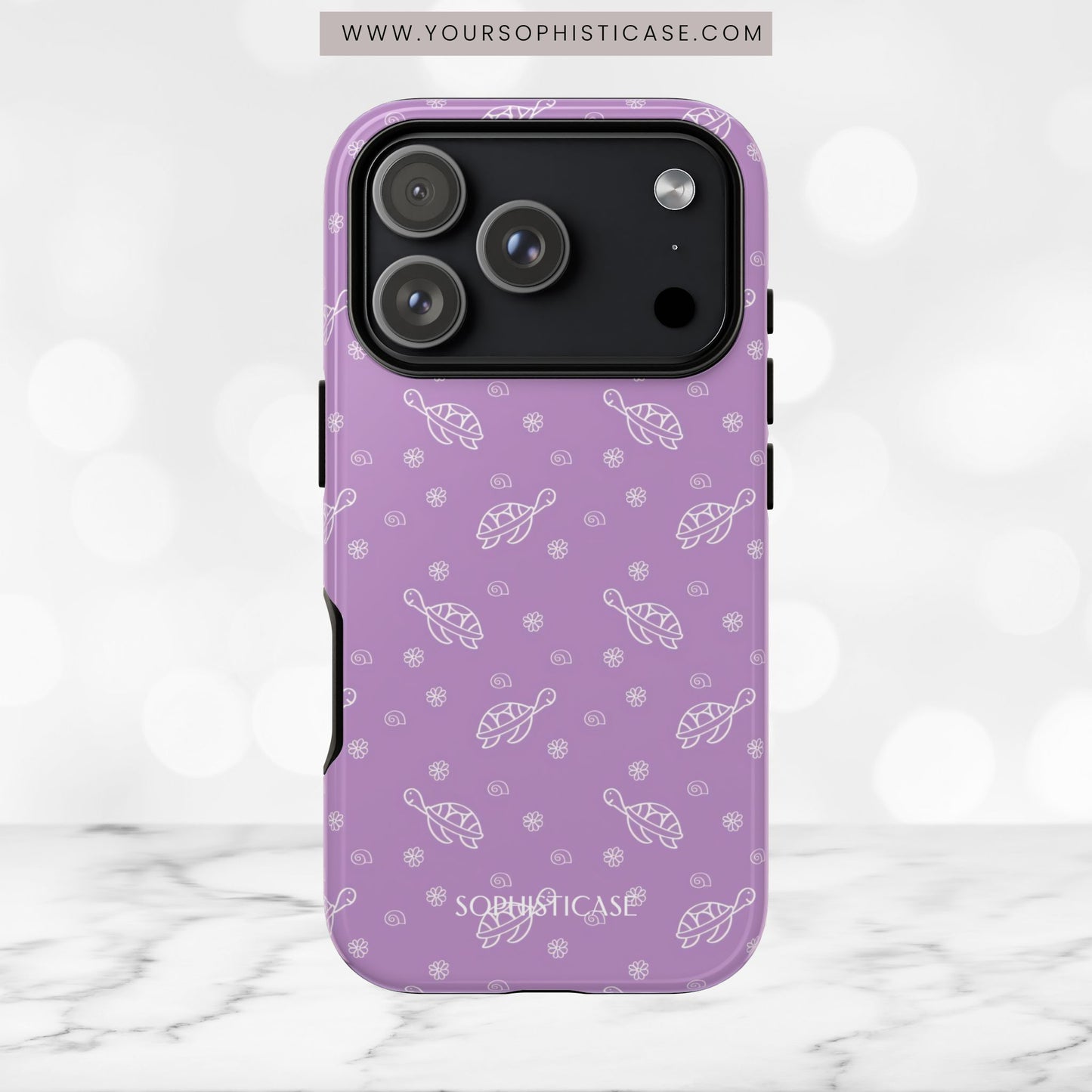 Turtle Island in Purple - iPhone Case