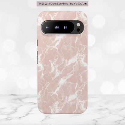 Marble Crush in Neutral Beige - Tough Phone Case