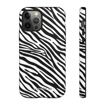 Dark Thoughts in Urban Zebra - Tough Phone Case